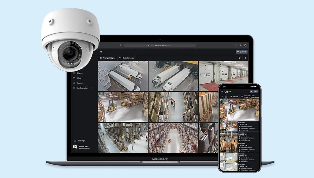 QxControl dashboard, access and video in one view